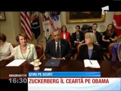 Mark Zuckerberg îl ceartă pe Barack Obama