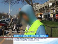 Au apărut indicatoarele rutiere false în Capitală!