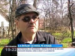 S-a plimbat cu maşina furată prin faţa proprietarului!