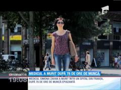 Medicul Simona Zahan a murit, după 78 de ore de muncă epuizantă!