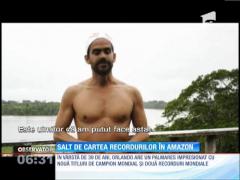 Un campion mondial a făcut un salt uluitor în pădurea amazoniană