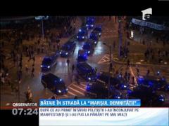 Război în toată regula, pe străzile din Madrid