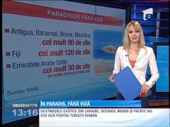 În Caraibe, fără viză