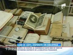Patru mii de cărţi, dispărute din bibliotecă