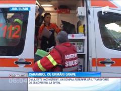 Carambol cu urmări grave, pe un drum european din judeţul Buzău