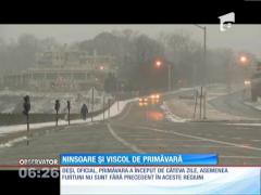 Ninsori şi viscol de primăvară, în America de Nord