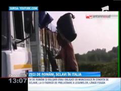 Zeci de români, sclavi în Italia