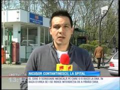 Nicuşor Constantinescu, internat în spital