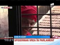 Spiderman vrea în Parlament!
