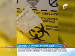 Curăţenie doar când vine vorba de control la spitalul Sf. Ioan