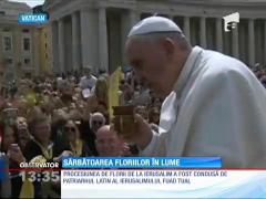 Slujba de Florii de la Vatican a durat aproximativ trei ore