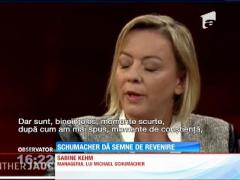 Michael Schumacher dă semne de revenire