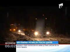 Mai multe drumuri naţionale din Prahova şi Braşov, acoperite de zăpadă