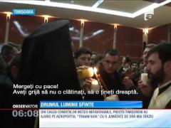 Traseul Luminii Sfinte, de la Ierusalim la Bucureşti