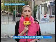 Soţia lui Ion Iliescu operată de urgenţă la Spitalul Elias din Capitală