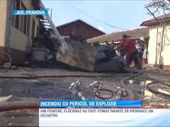 Mansarda unei case din judeţul Prahova, cuprinsă de un incendiu violent