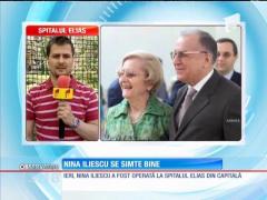 Soţia fostului preşedinte Ion Iliescu se simte bine după operație