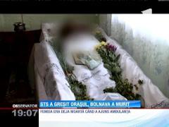 UPDATE / O femeie a murit din cauză că ambulanța a ajuns la o altă adresă