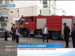 Tulcea: O candelă lăsată aprinsă a provocat o explozie puternică