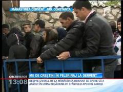 Mii de creștini aflați în pelerinaj iau cu asalt Mânăstirea Dervent