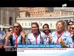 Catolicii, pregătiți de canonizarea celui mai iubit Papă
