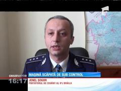 Cu mașina în magazin! Accident spectaculos la Brăila