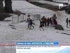 În calendar e primăvară, la Bâlea Lac însă e iarnă în toată regula