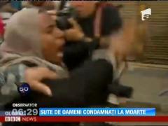 Egipt: 700 de persoane au fost condamnate la moarte