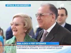 Nina Iliescu a fost externată