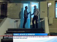 Femeie jefuită la semafor, în Bucureşti