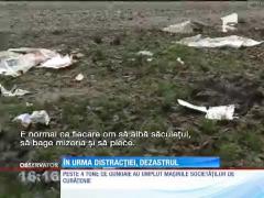 Petrecăreții pleacă, gunoiul rămâne! Munți de mizerie după distracția de 1 Mai