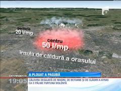 Sute de şoferi şi-au văzut maşinile distruse de ploaie