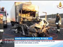 Italia: Moarte cumplită pentru trei români, în urma unui accident