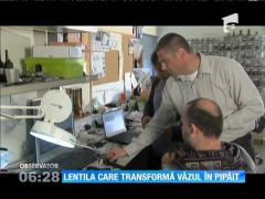 Lentila care transformă văzul în pipăit