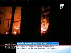 SUA: Doi oameni au murit în urma prăbușirii unui balon cu aer cald