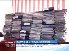 Dosarele restanțierilor din Galați la plata căldurii si apei calde cântăresc o tonă şi jumătate