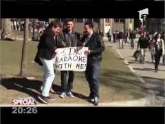 Karaoke în mijlocul străzii