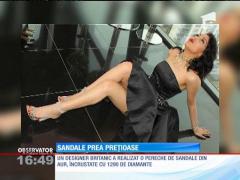 Cadoul perfect: Sandale din cristal