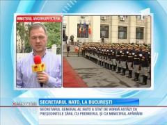 România a primit azi vizita secretarului general al NATO