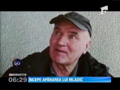 Începe apărarea fostului lider militar al sârbilor din Bosnia