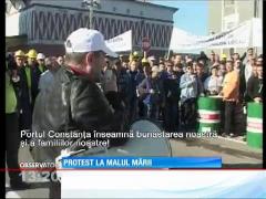 Proteste în portul Constanţa