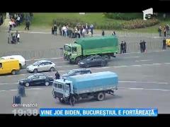 Vine Joe Biden! Bucureştiul se transformă într-o fortăreaţă!