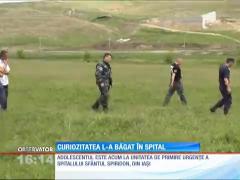 Tragedie! Adolescent grav rănit de explozia unui proiectil