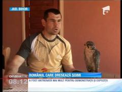 Pasiune inedită! Românul care dresează șoimi
