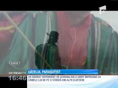 Un aventurier şi câinele lui au sărit de pe o stâncă din Alpii elveţieni