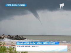 Trombă marină în largul Mării Negre