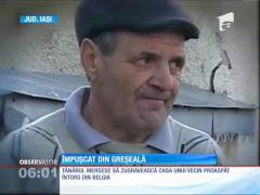Un tânăr Iaşi, împuşcat din greşeală de angajatorul său