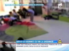 Noi înregistrări din grădiniţa groazei! Adormiți cu alcool!