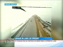 Transalpina, acoperită de zăpadă