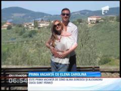 Fericire! Alina Sorescu şi Alexandru Ciucu, în prima vacanţă cu fetiţa lor